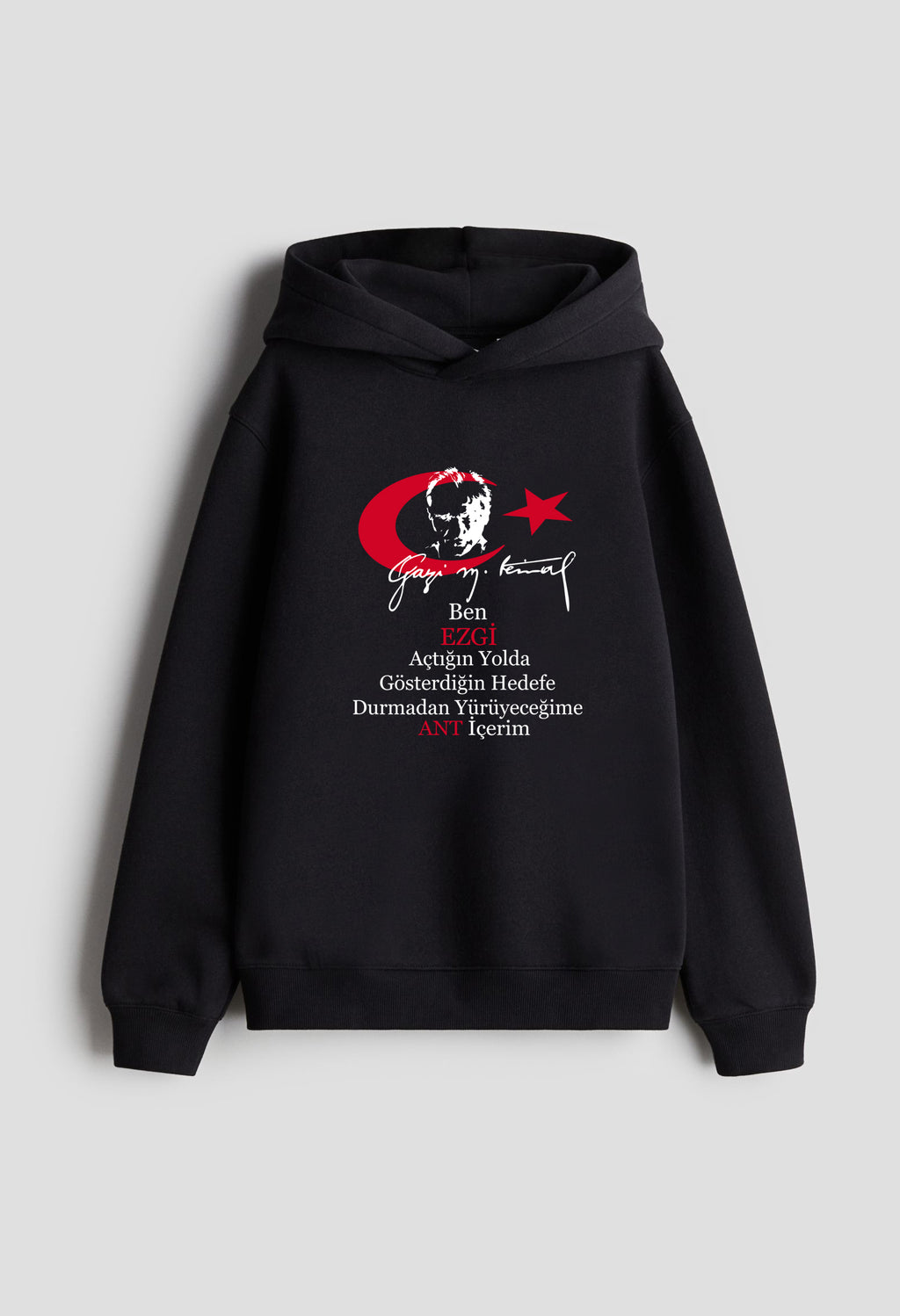 Mustafa Kemal Atatürk Baskılı Kişiselleştirilmiş Sweatshirt Özel Tasarım Sweatshirt