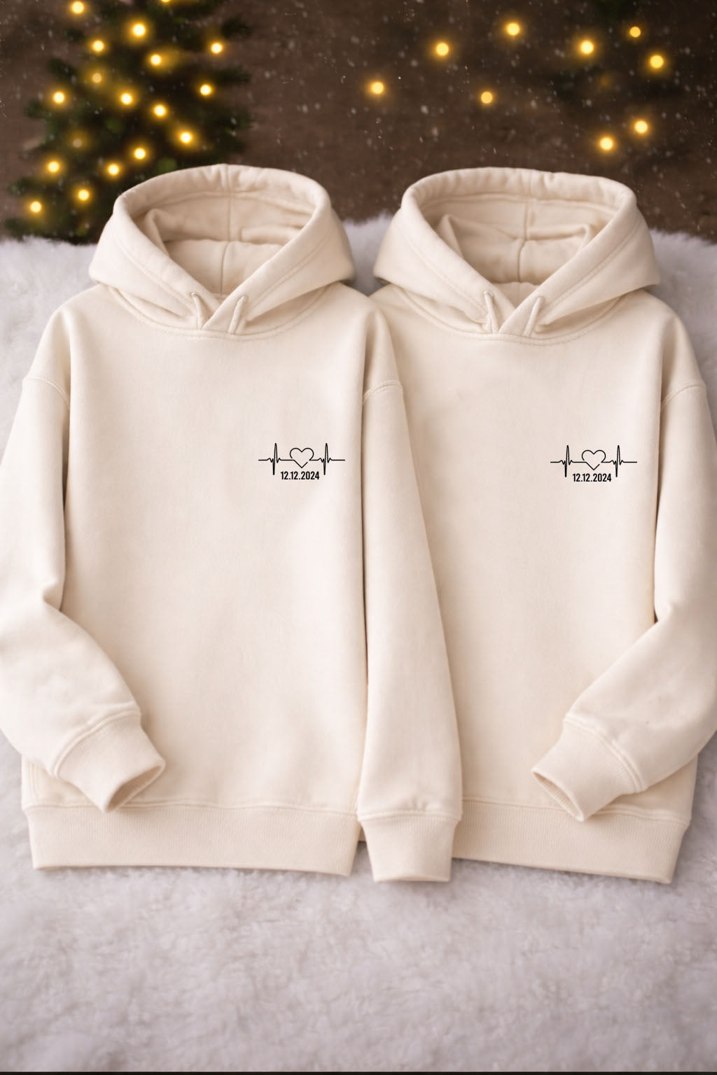 Sevgililer Günü Özel Baskılı Çift Sweat