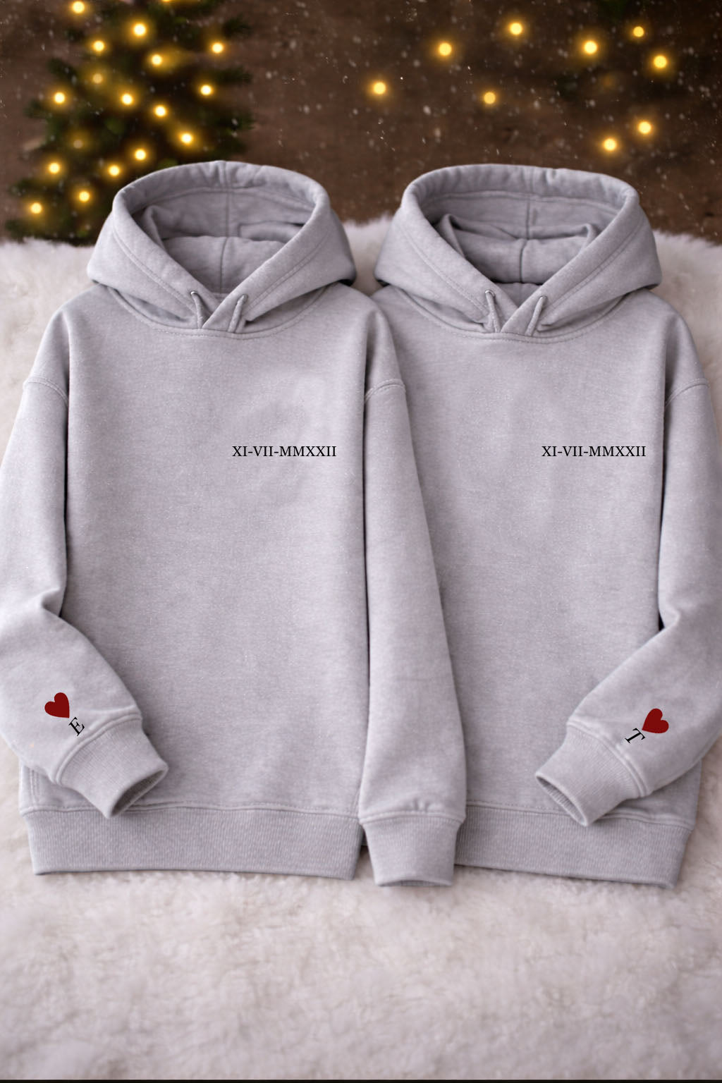 Sevgililer Günü Özel Baskılı Çift Sweat