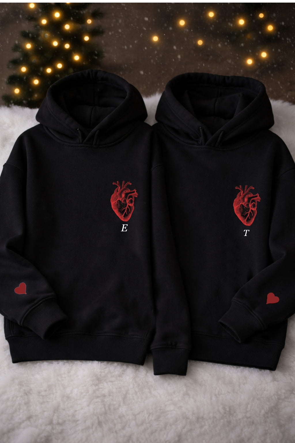Sevgililer Günü Özel Baskılı Çift Sweat