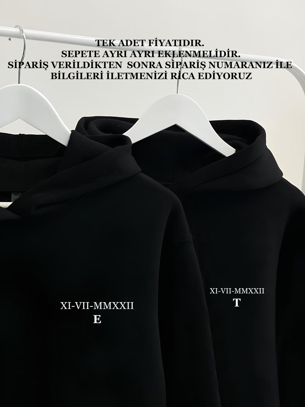 Sevgililer Günü Özel Baskılı Çift Sweat