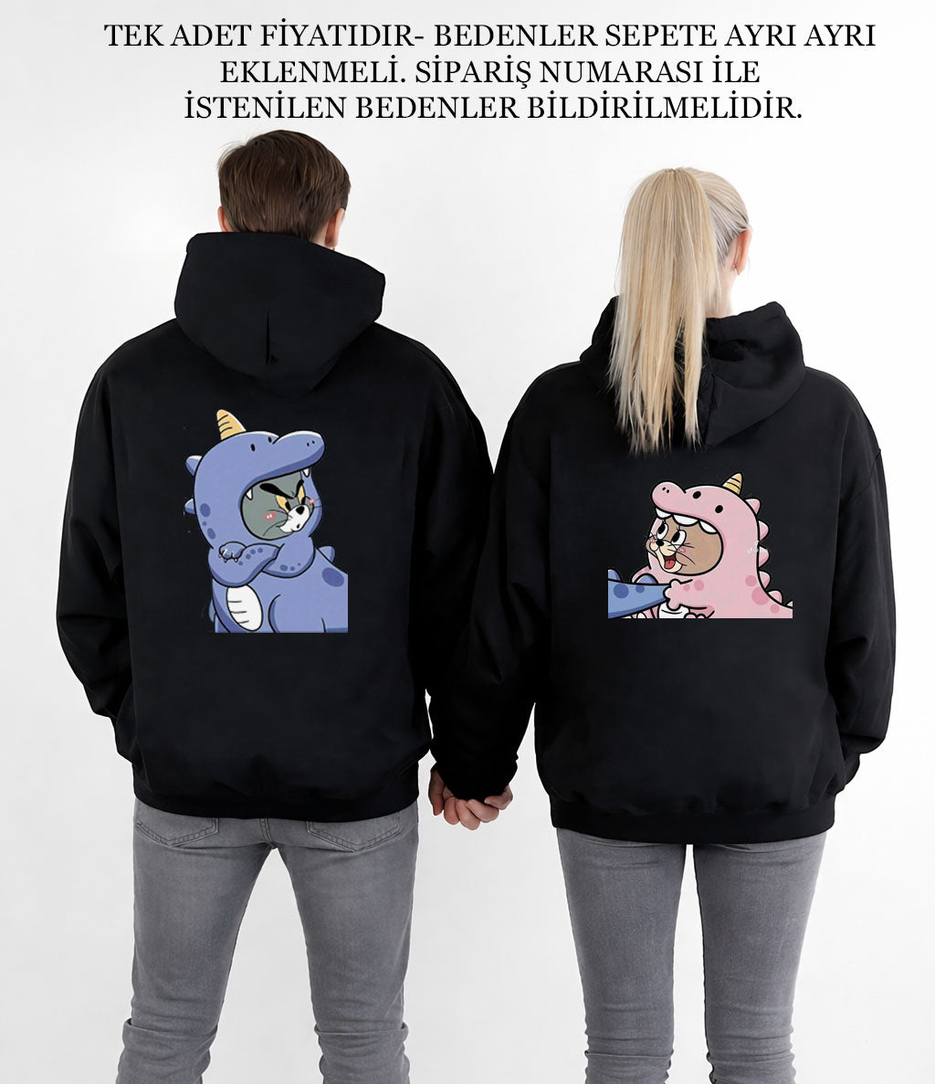 Sevgililer Günü Özel Baskılı Çift Sweat