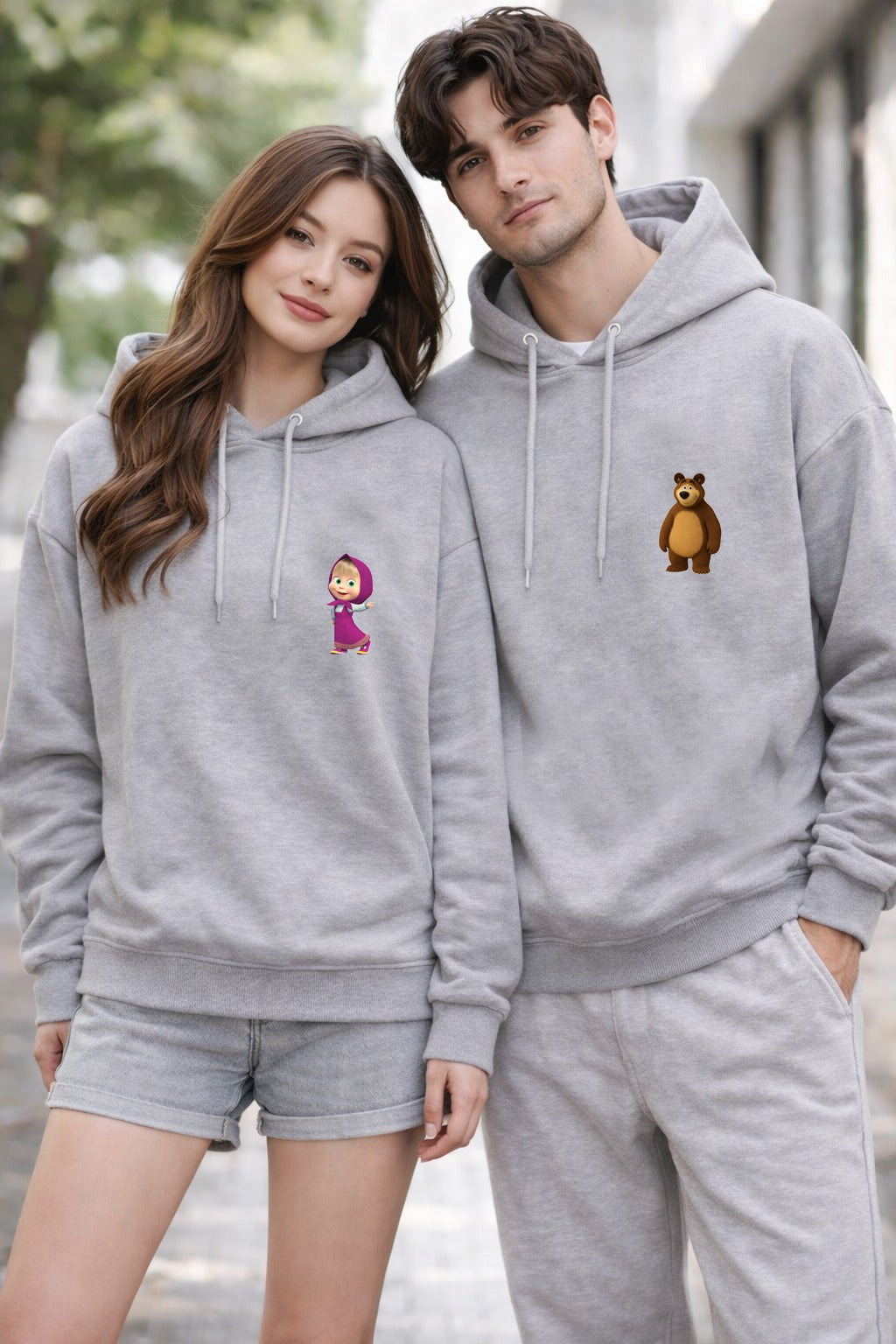 Sevgililer Günü Özel Baskılı Çift Sweat