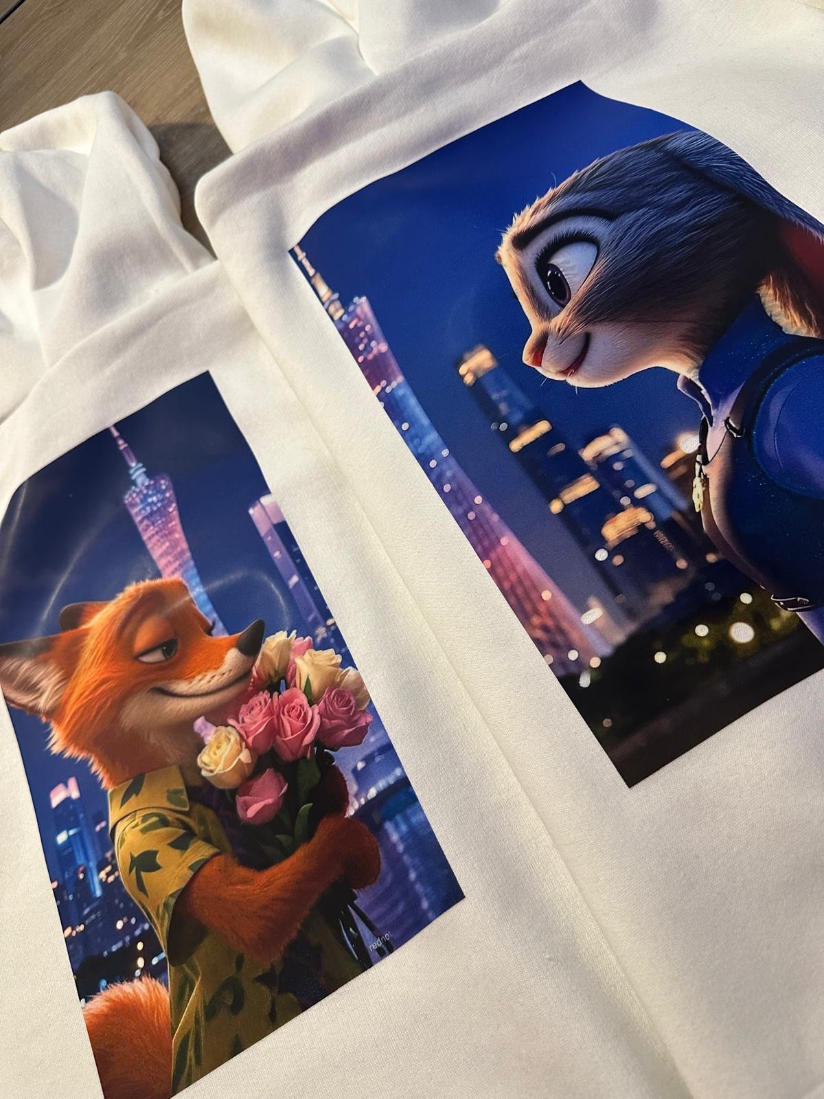 Sevgililer Günü Özel Baskılı Çift Sweat