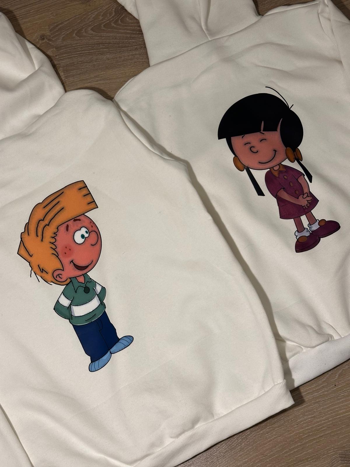 Sevgililer Günü Özel Baskılı Çift Sweat