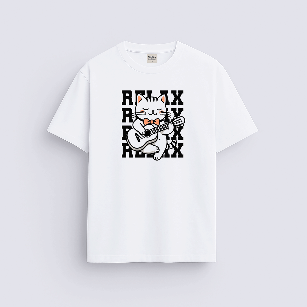 Minimal baskılı regular tişört