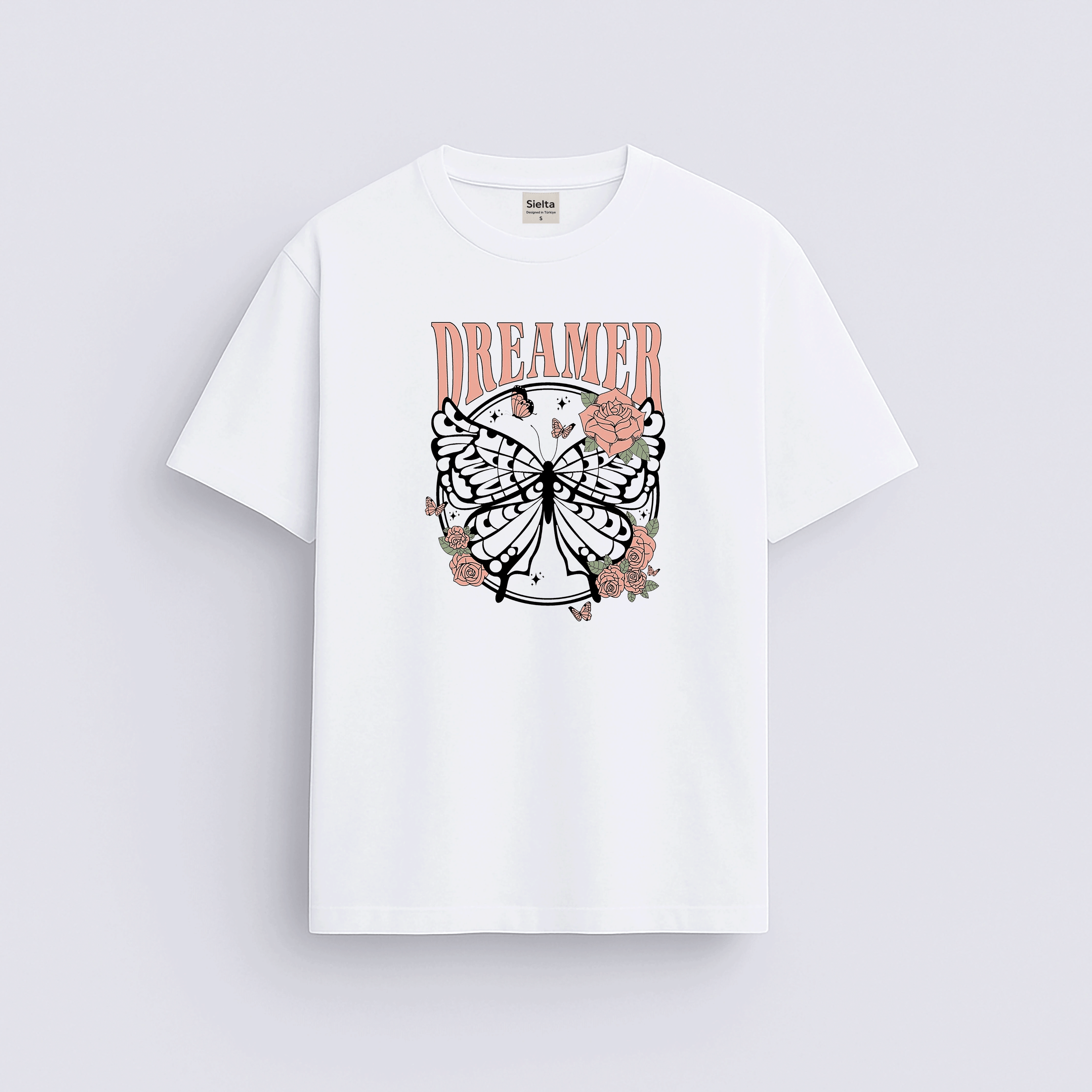 Minimal baskılı regular tişört