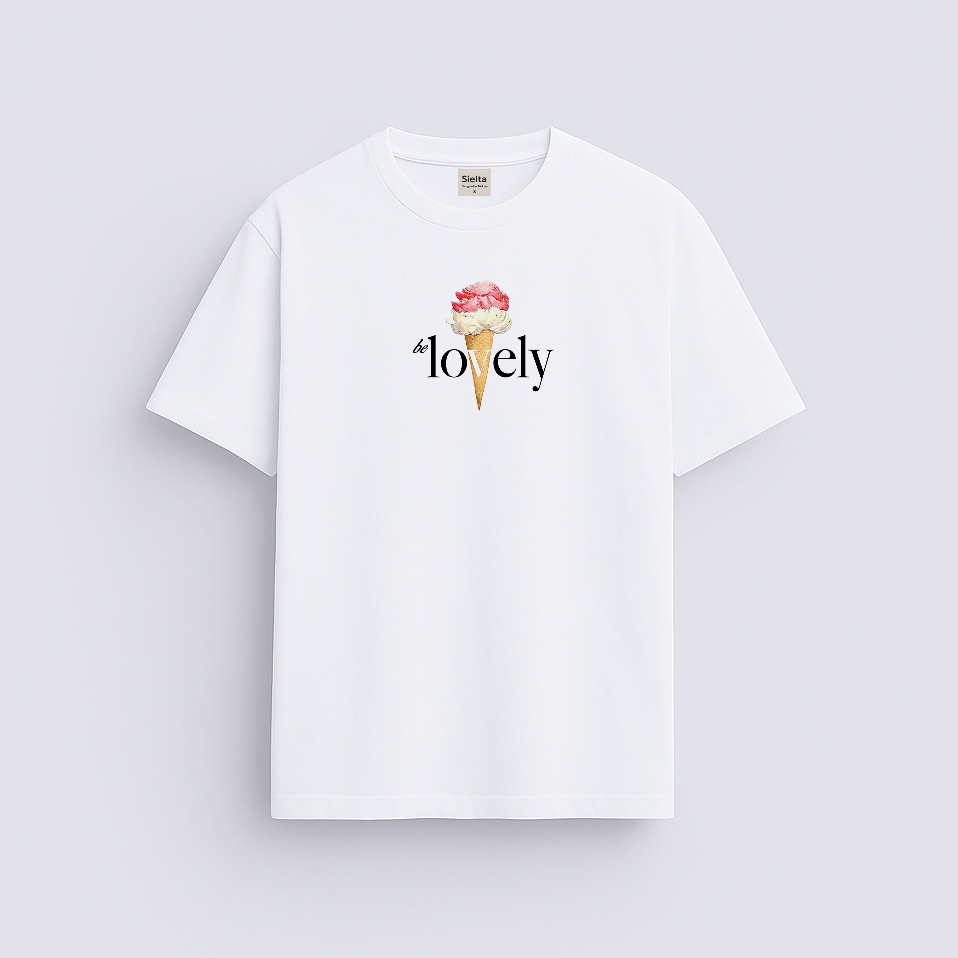 Minimal baskılı regular tişört