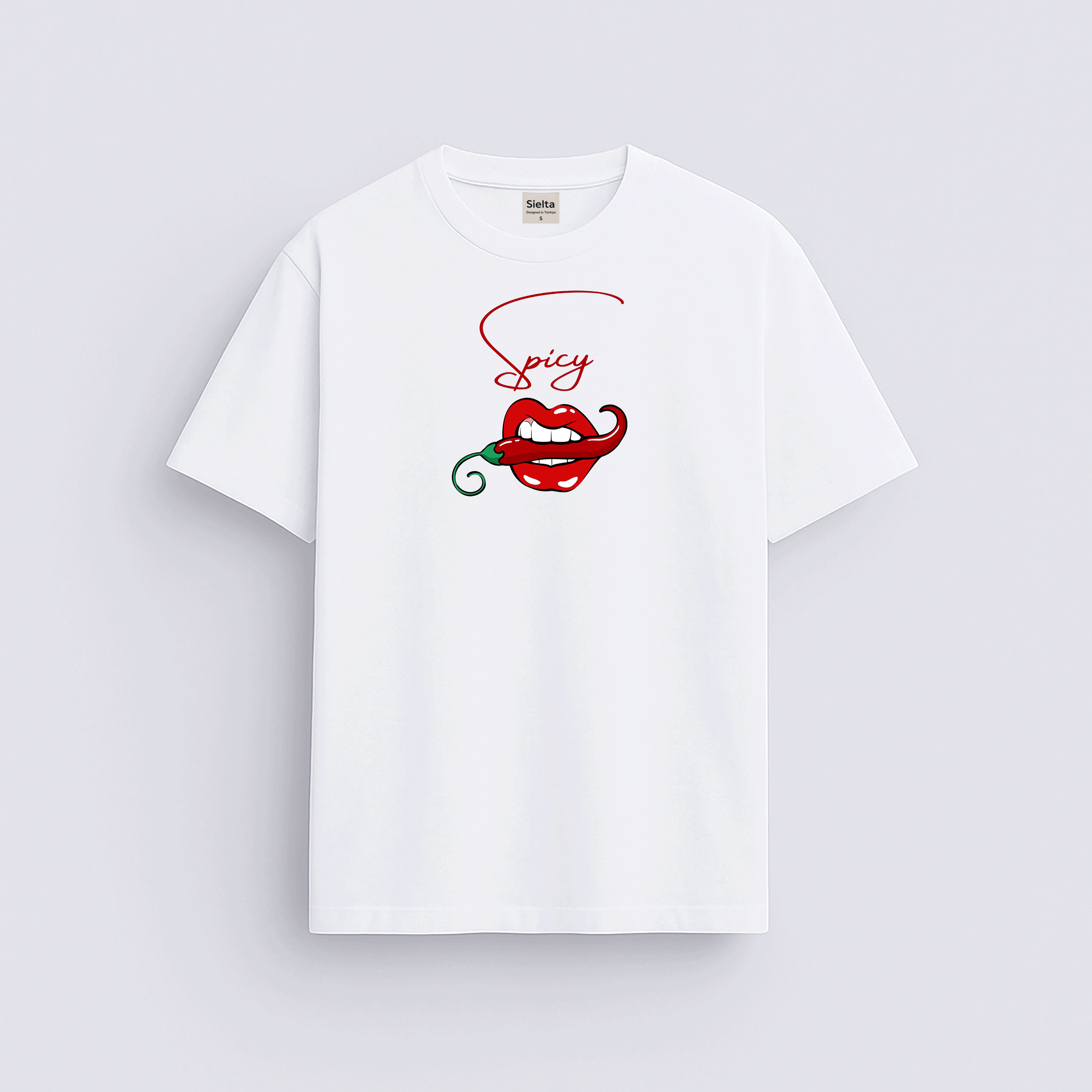 Minimal baskılı regular tişört