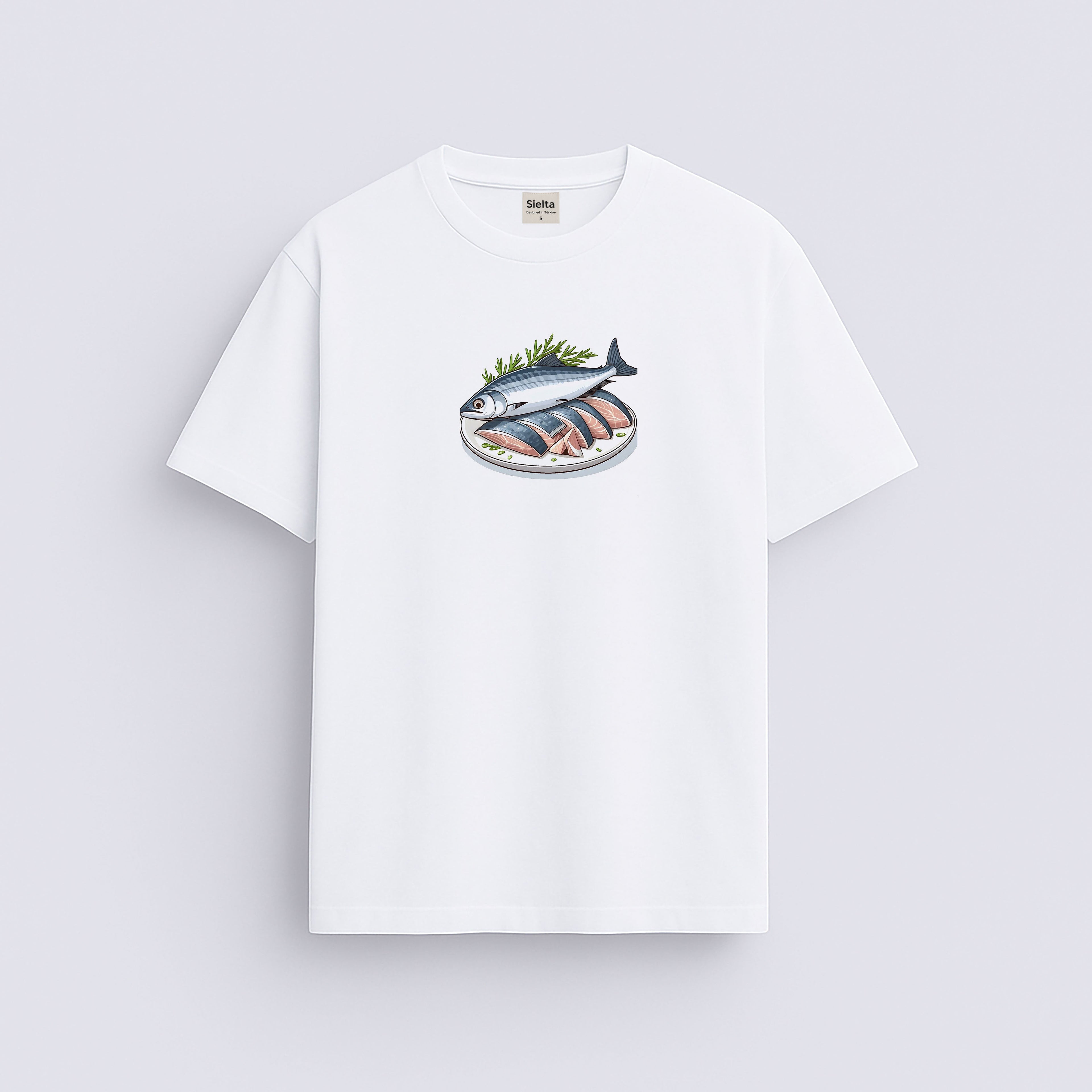 Minimal baskılı regular tişört