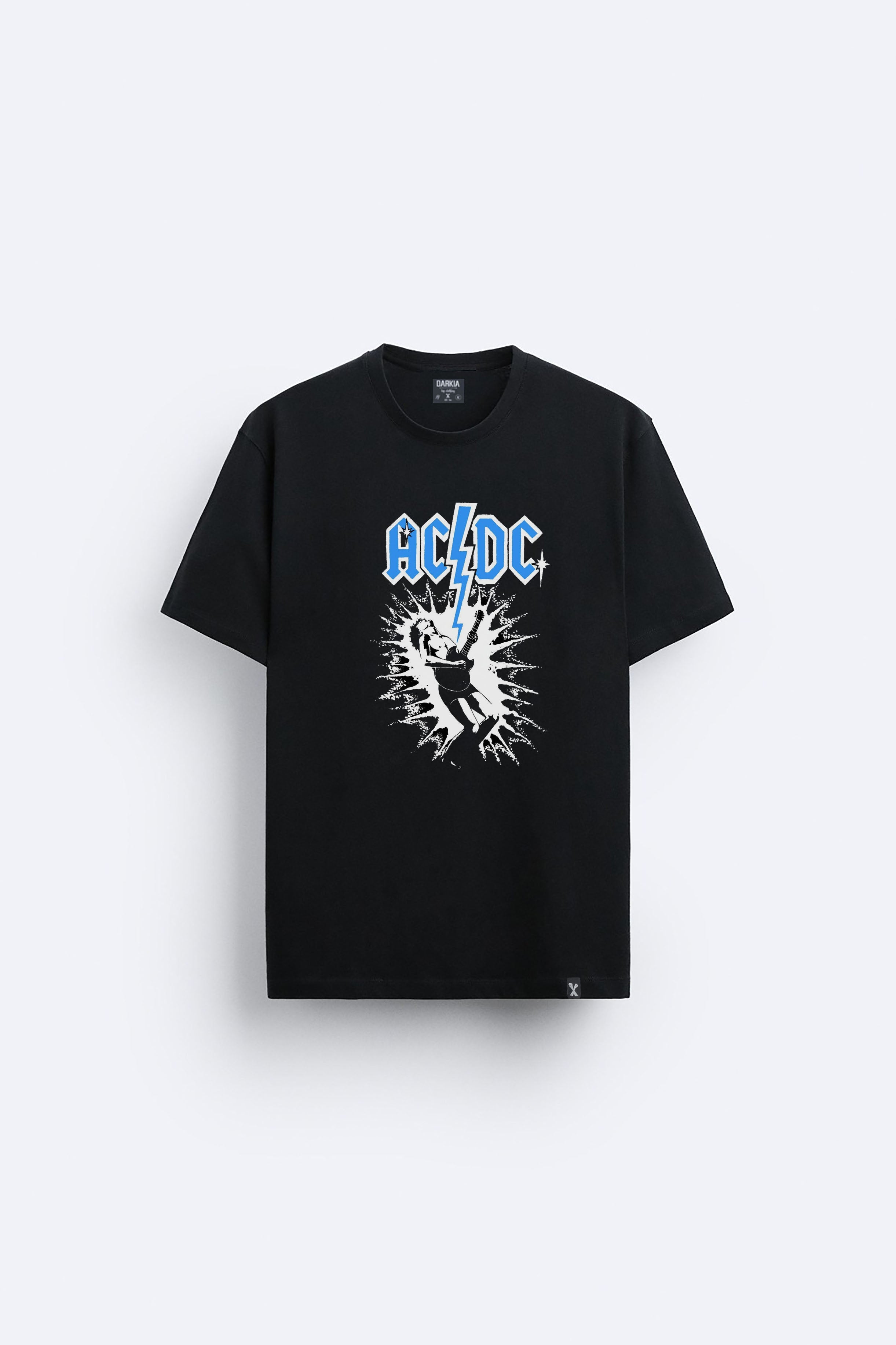Acdc baskılı regular tişört