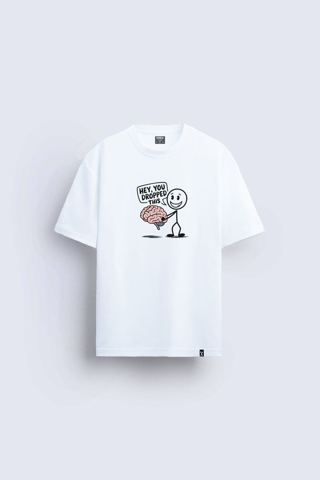 Minimal baskılı regular tişört