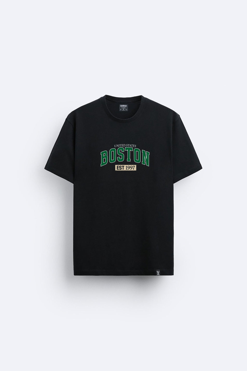 Boston baskılı regular tişört