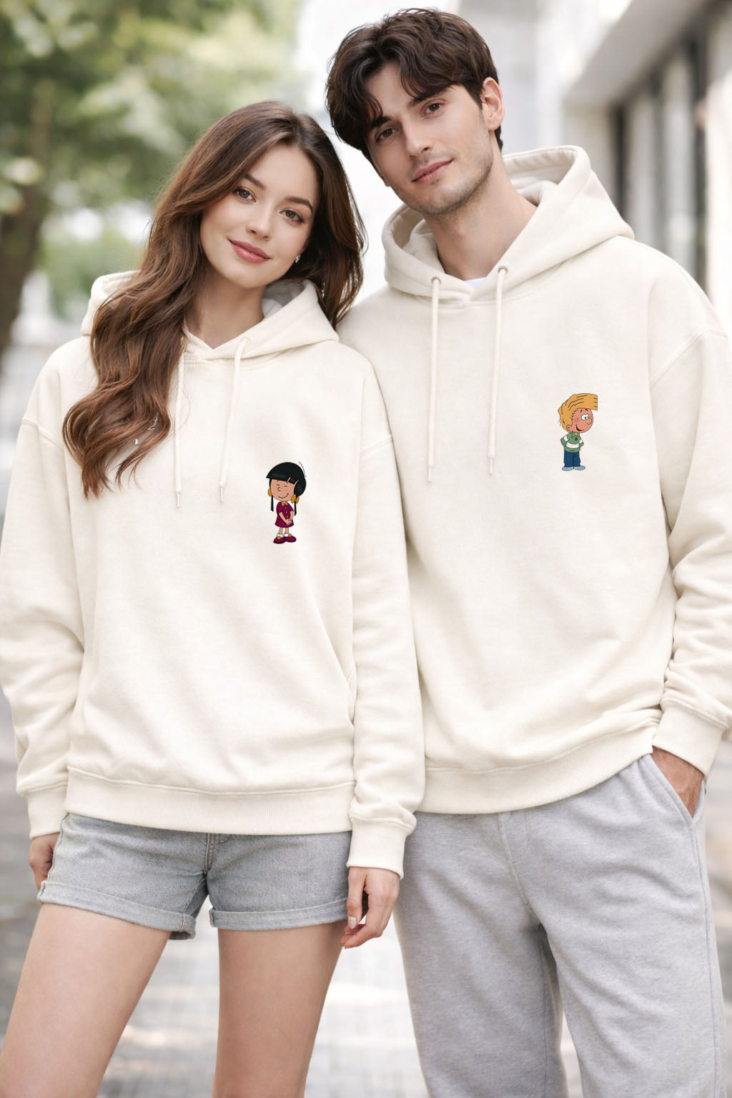 Sevgililer Günü Özel Baskılı Çift Sweat