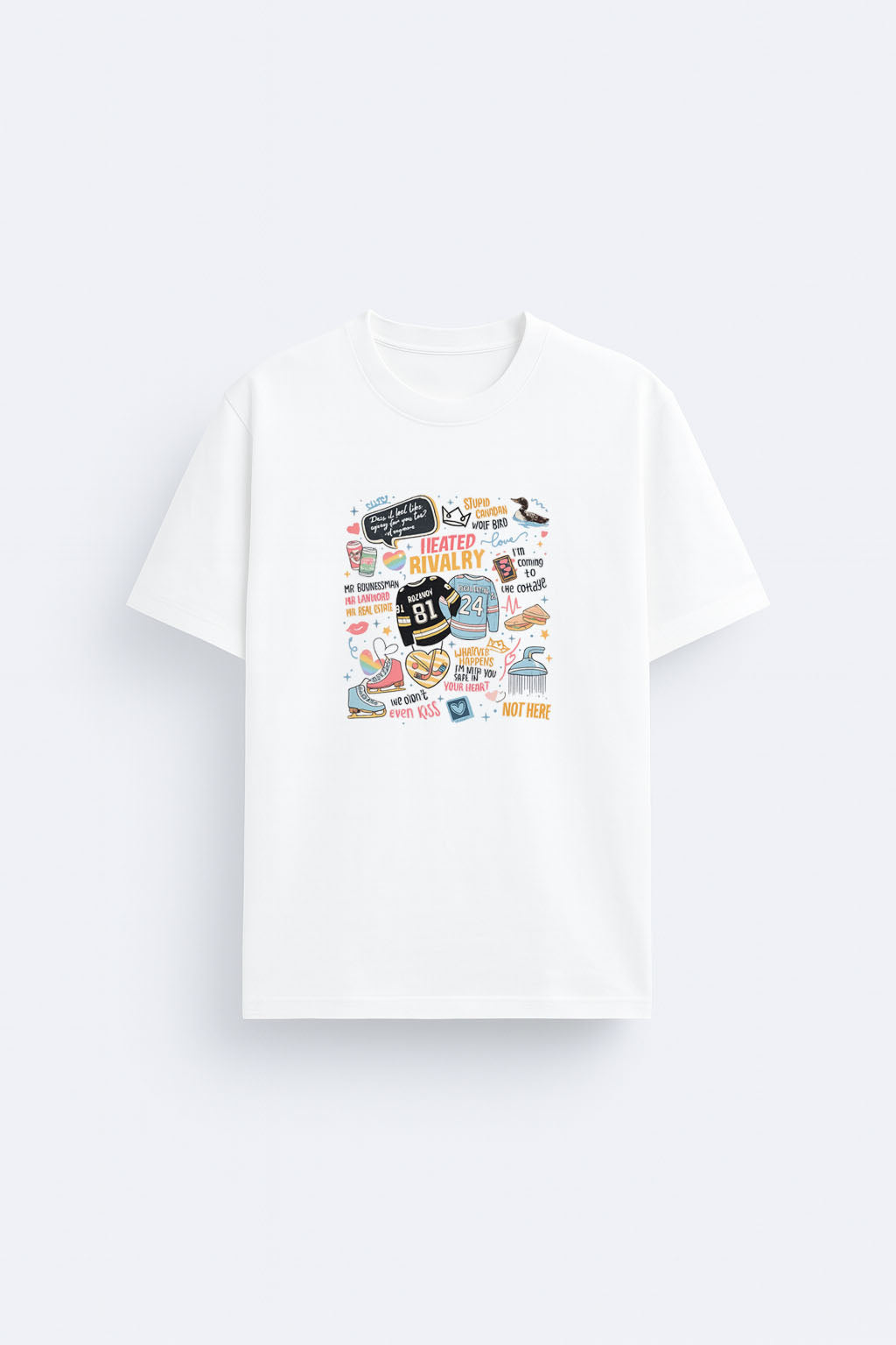 Heated Rivalry Inspired Hockey Tişört