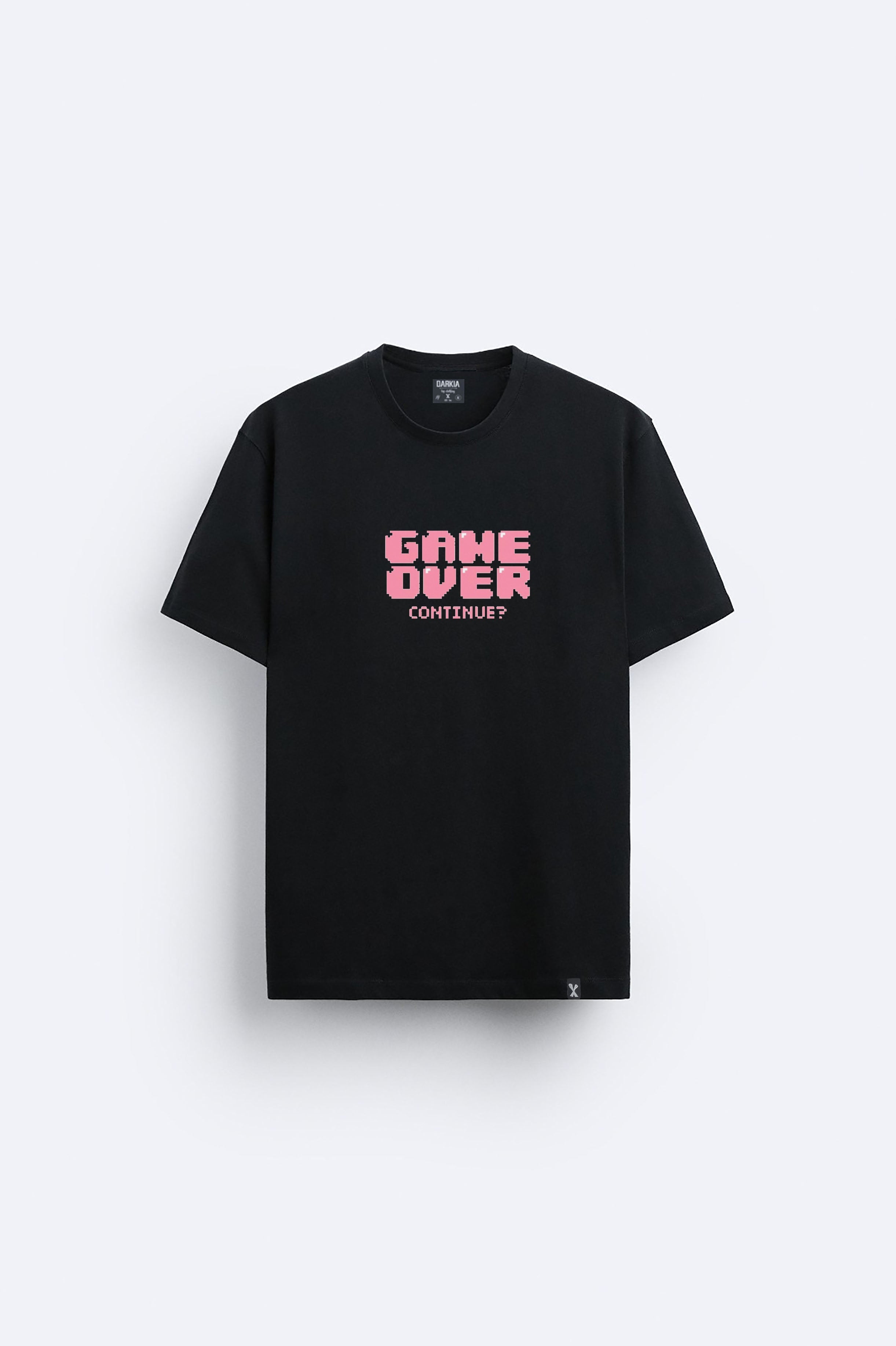 Game over baskılı regular tişört