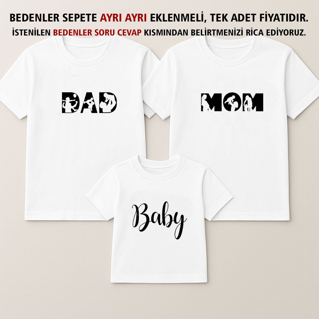 Mom Dad Baby Anne Baba Bebek kombini