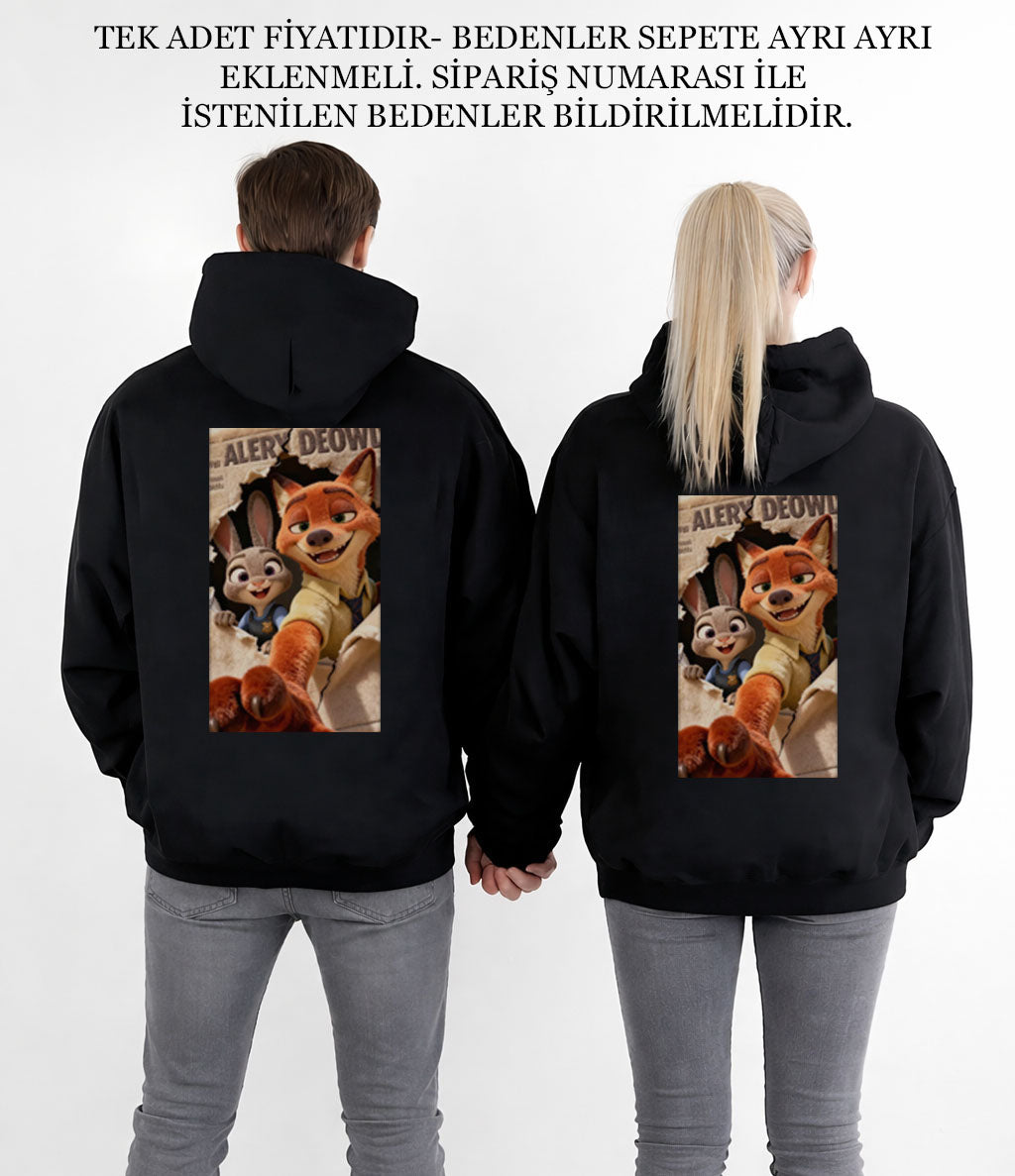 Sevgililer Günü Özel Baskılı Çift Sweat