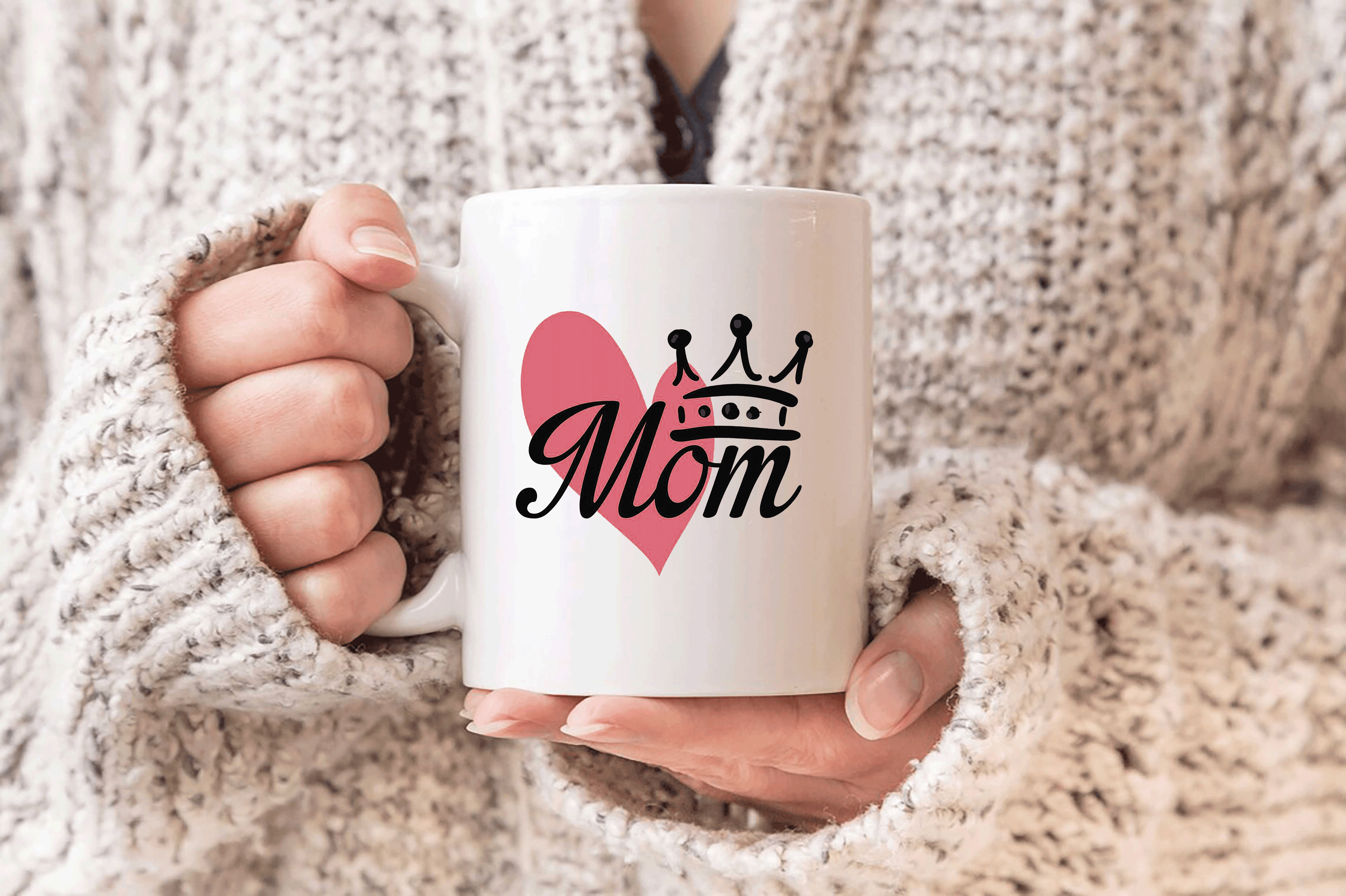 Anneler Günü Hediye MOTHER MOM MAMA baskılı porselen kupa bardak