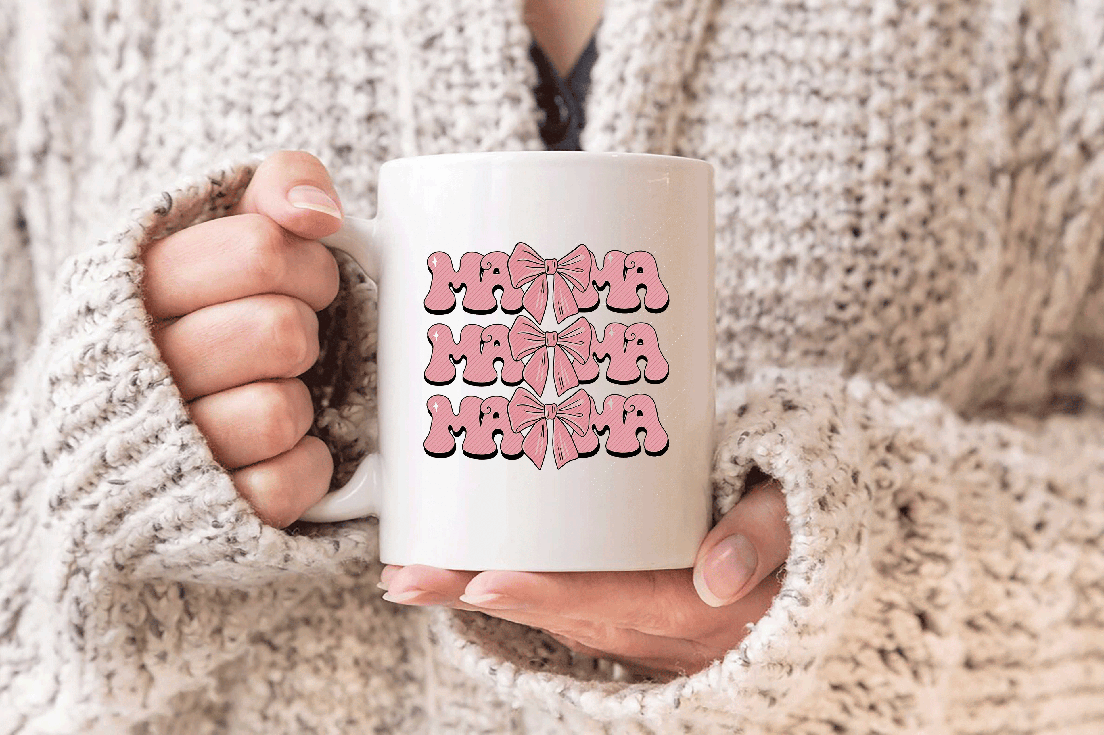 Anneler Günü Hediye MOTHER MOM MAMA baskılı porselen kupa bardak