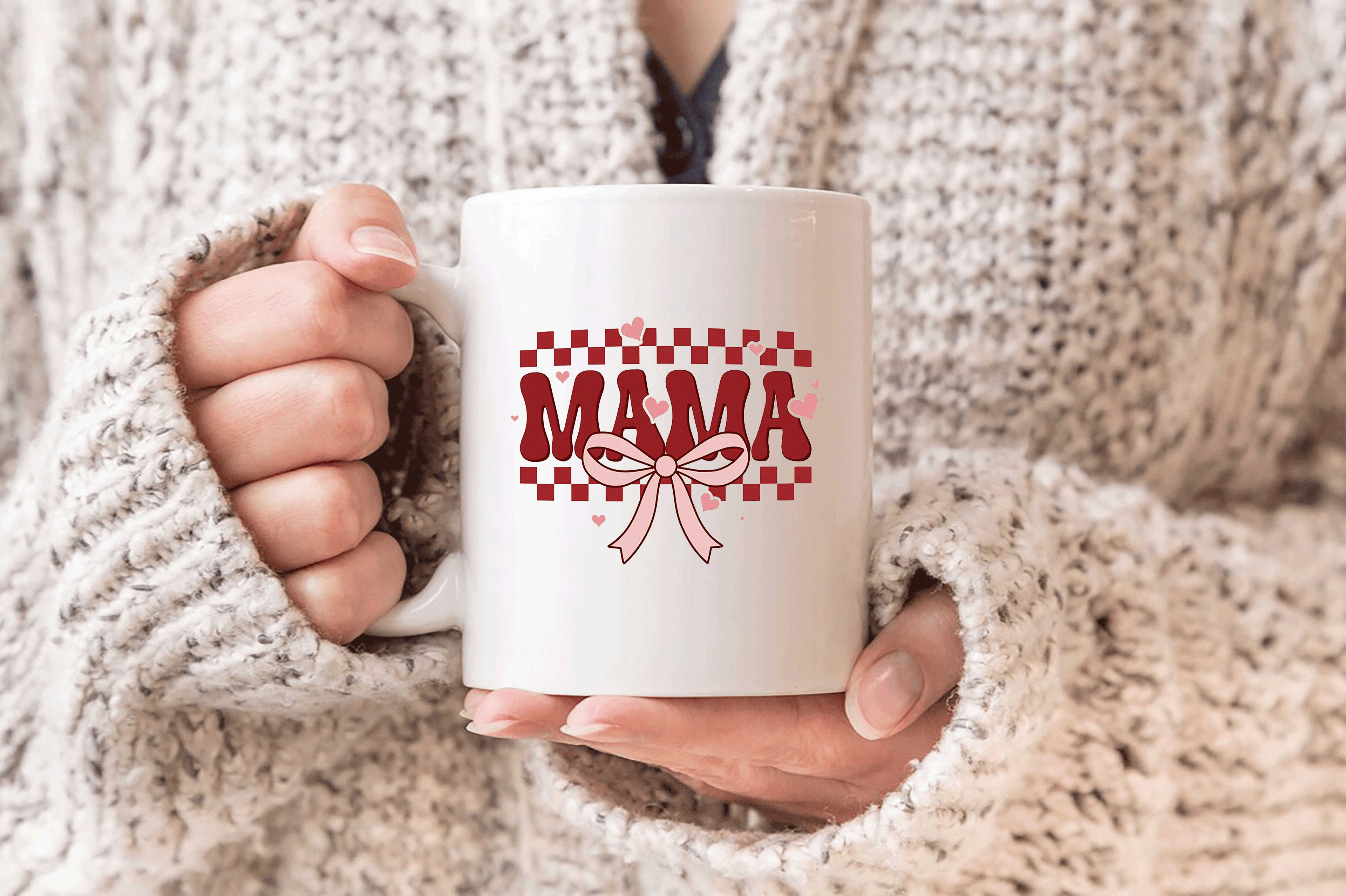 Anneler Günü Hediye MOTHER MOM MAMA baskılı porselen kupa bardak