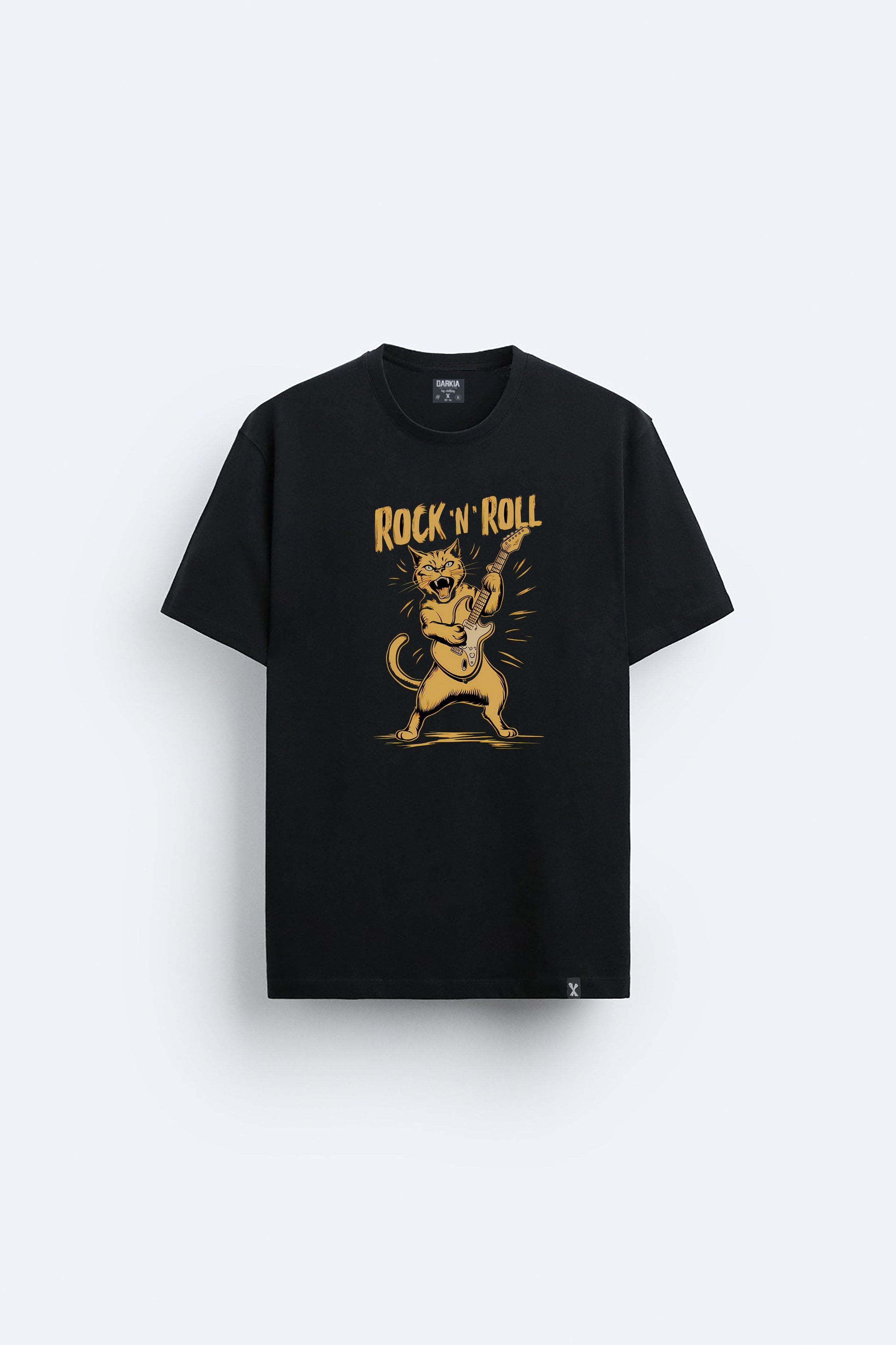 Rock baskılı regular tişört