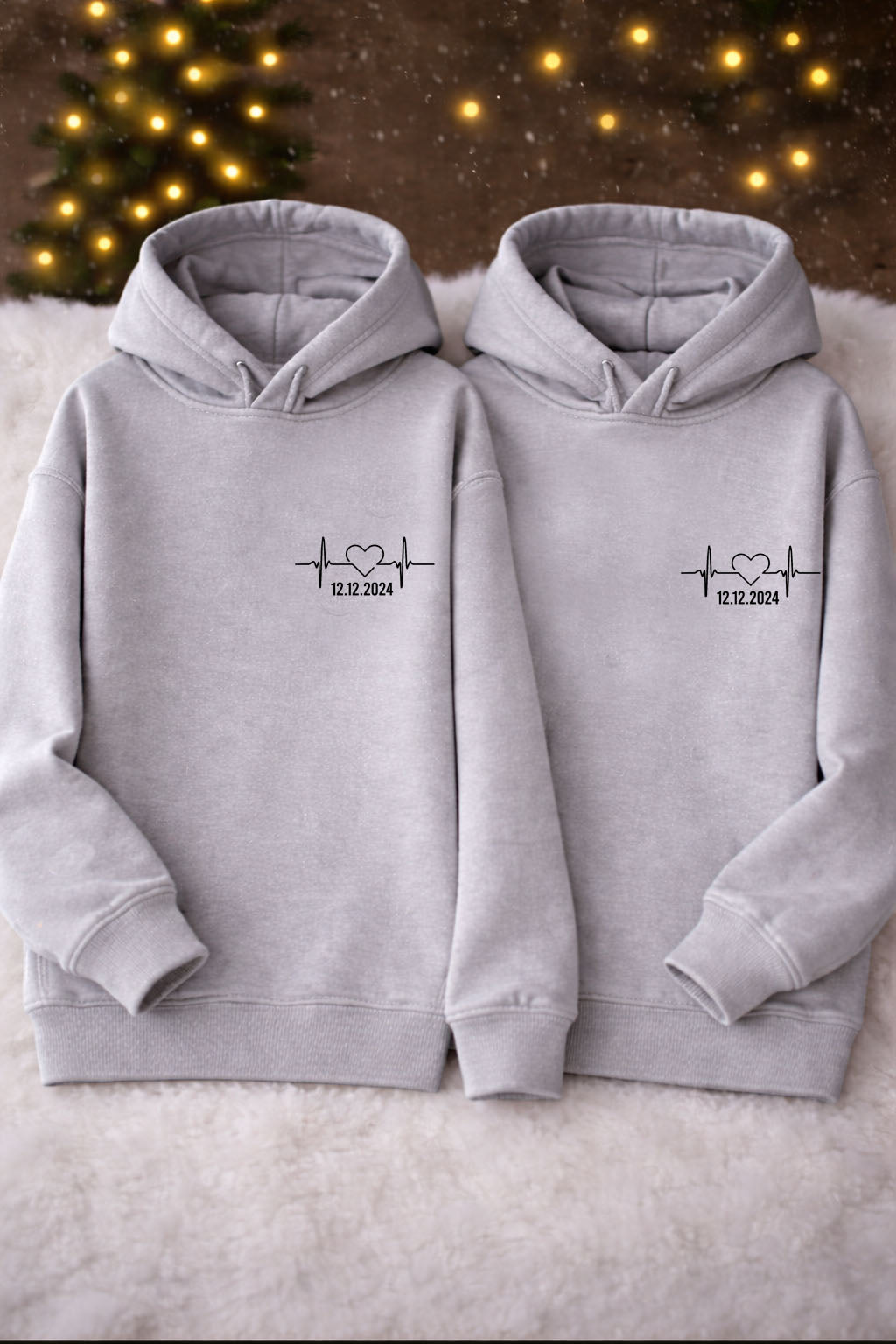 Sevgililer Günü Özel Baskılı Çift Sweat