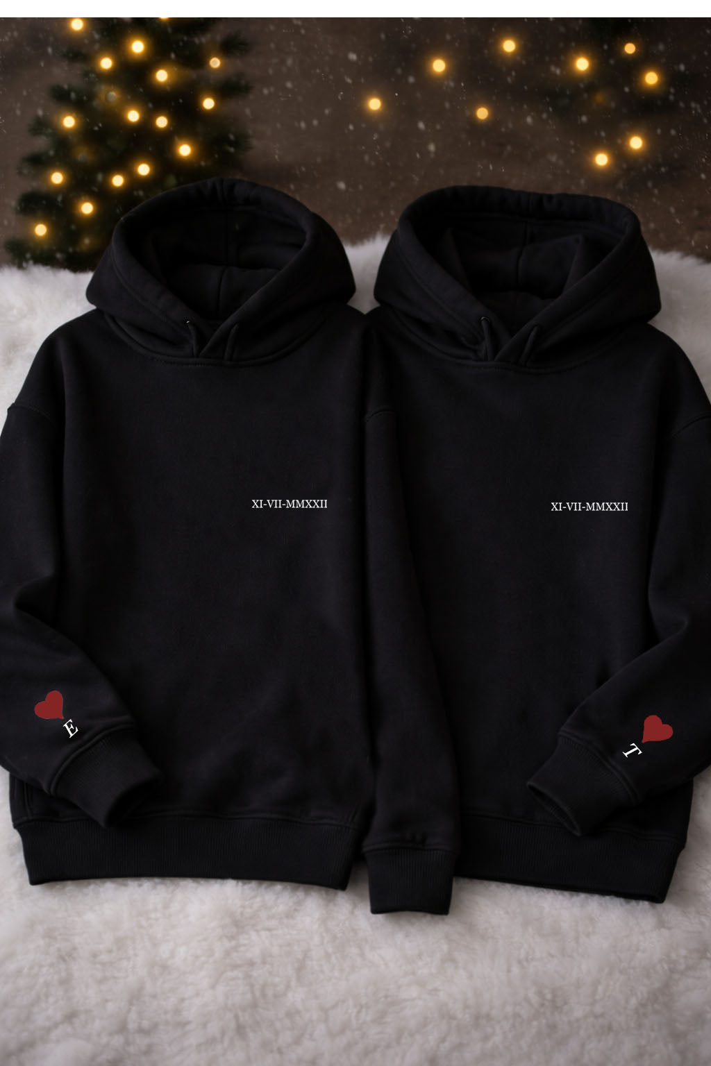 Sevgililer Günü Özel Baskılı Çift Sweat