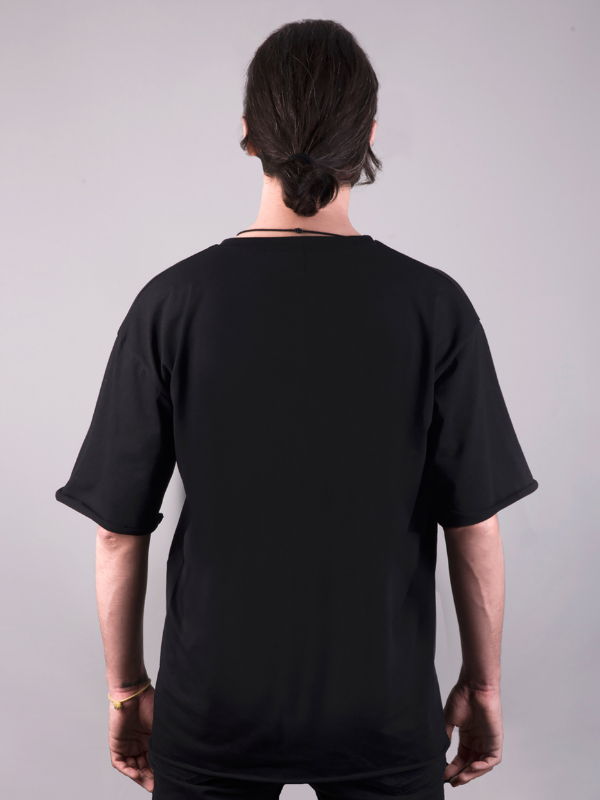 guns'n roses baskılı oversize tişört