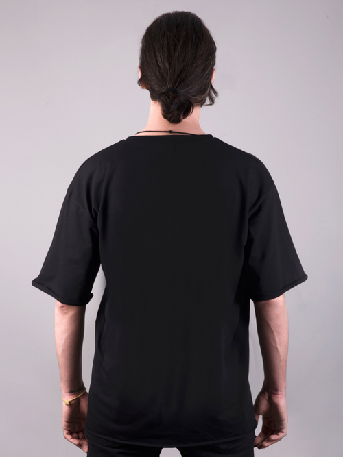 acdc baskılı oversize tişört