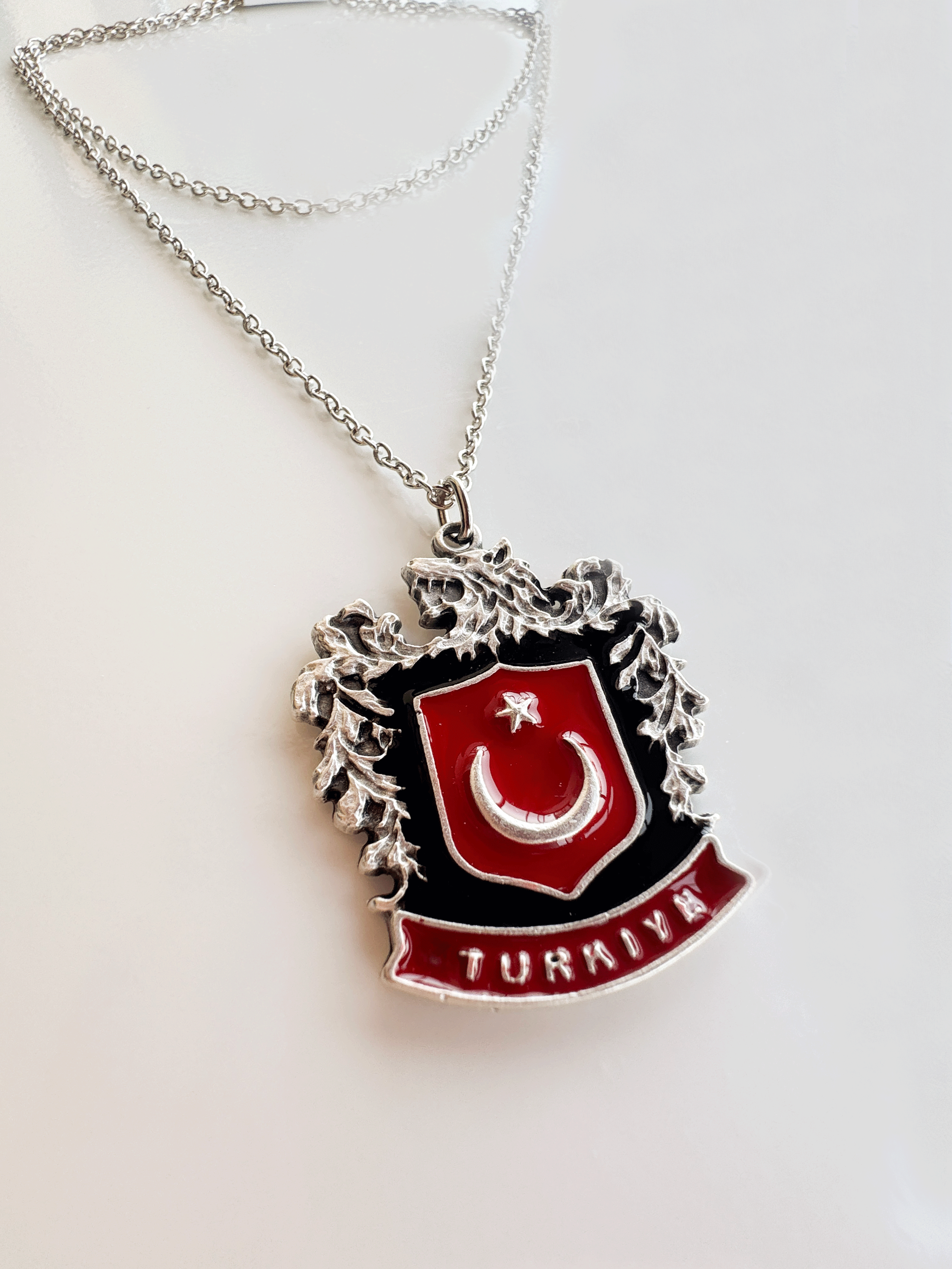 Türk Bozkurt Zincir Kolye