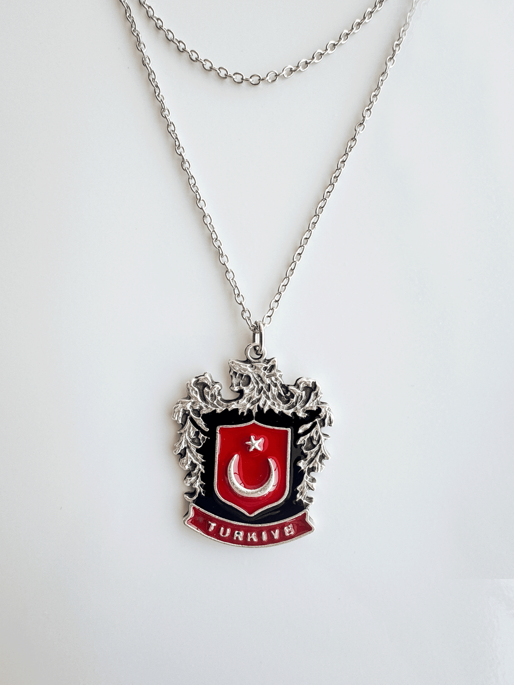 Türk Bozkurt Zincir Kolye
