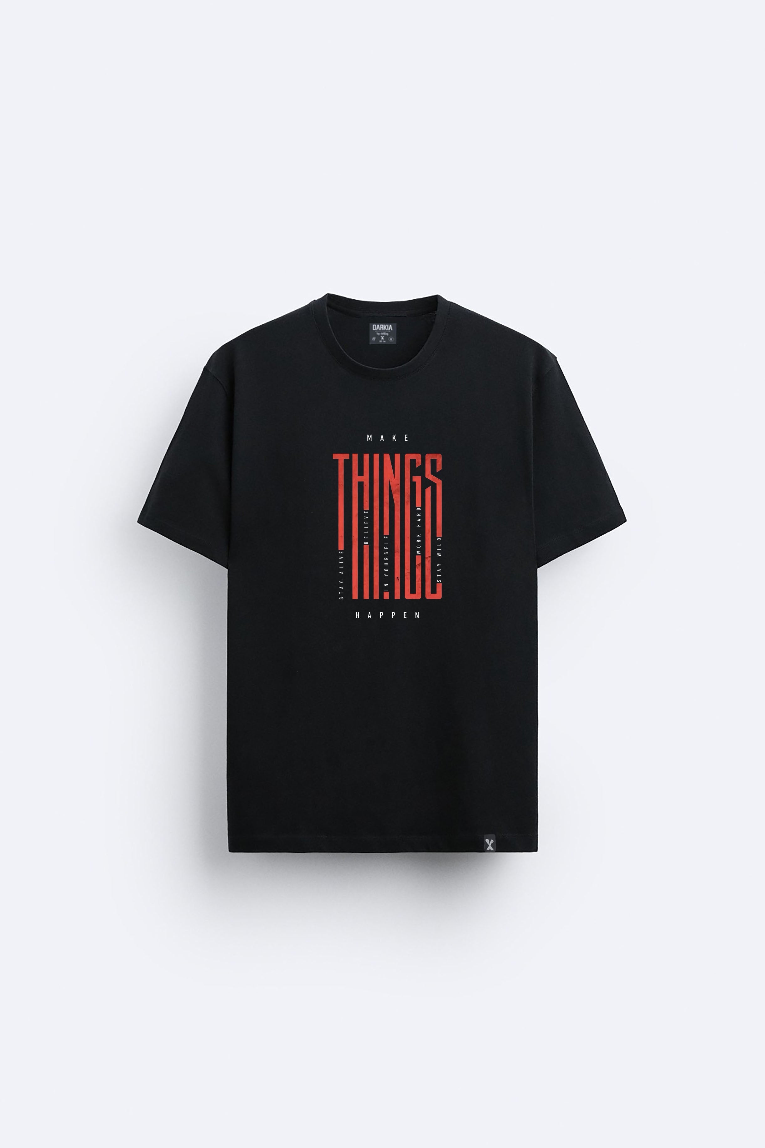 Minimal baskılı regular tişört