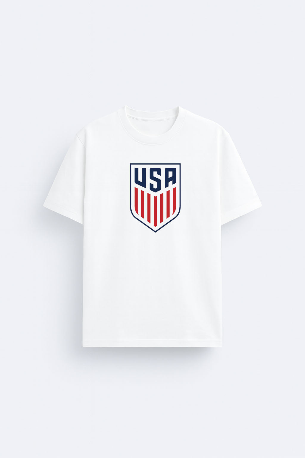 Amerika USA  Futbol Taraftar Baskılı Unicex Tişört | Dünya Kupası