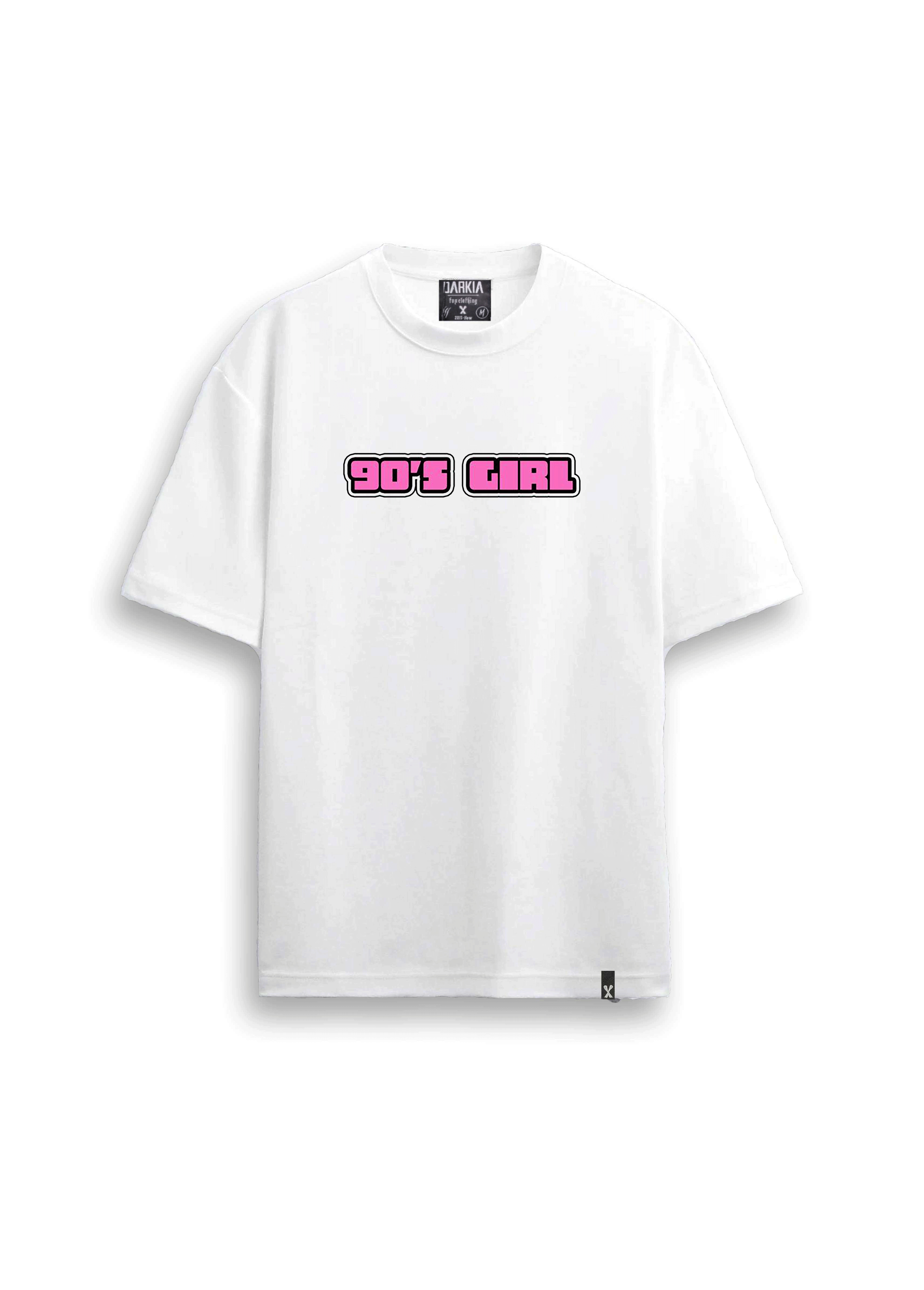 retro baskılı oversize tişört