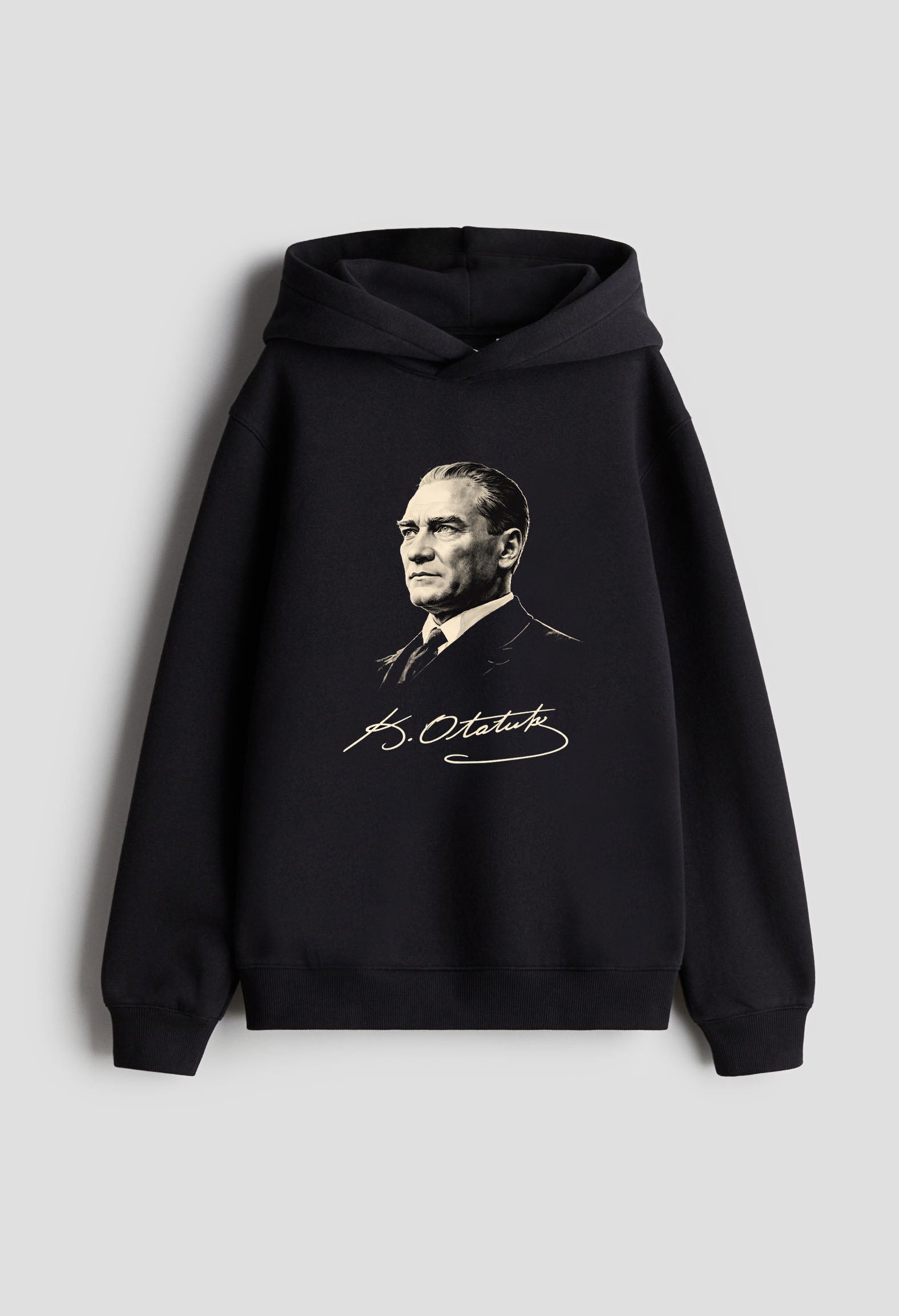 Türk Bozkurt  Baskılı Kapşonlu Sweatshirt