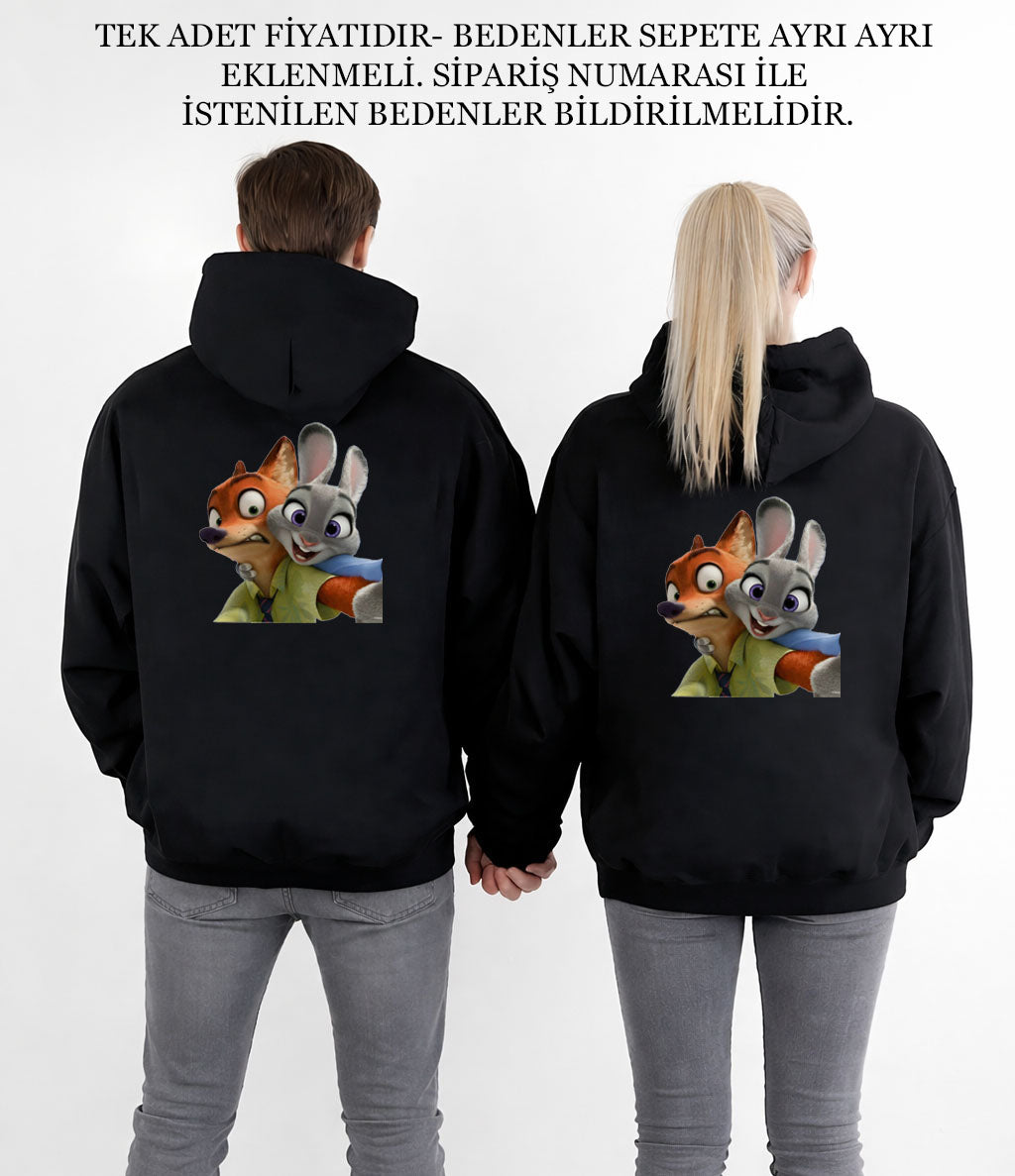 Sevgililer Günü Özel Baskılı Çift Sweat